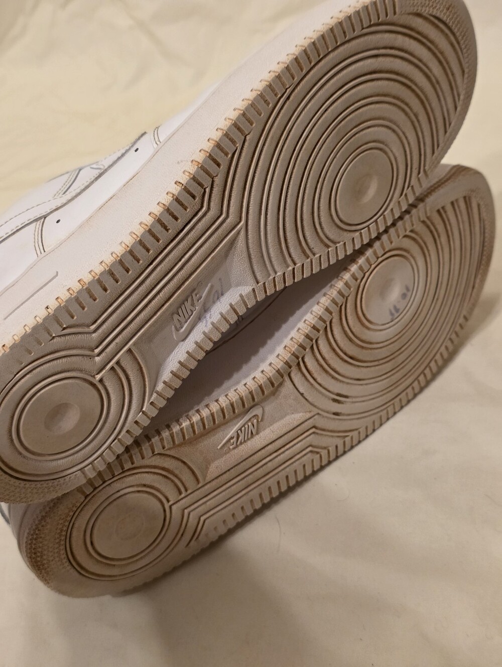 Nike Air Force 1 Low Triple White sneaker Sz 14 - Picture 5 of 6
